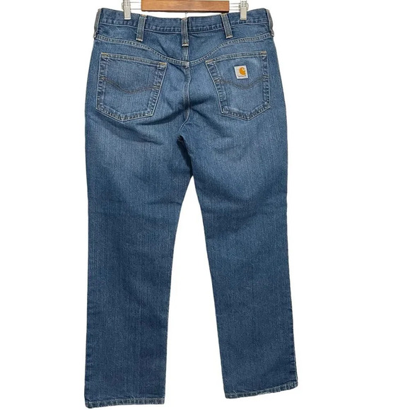 Carhartt Straight Leg Traditional Fit Jeans Size 36x30 101496 420 Blue Denim - Picture 2 of 7